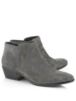 Sam Edelman Petty Suede Heeled Ankle Boots - Grey